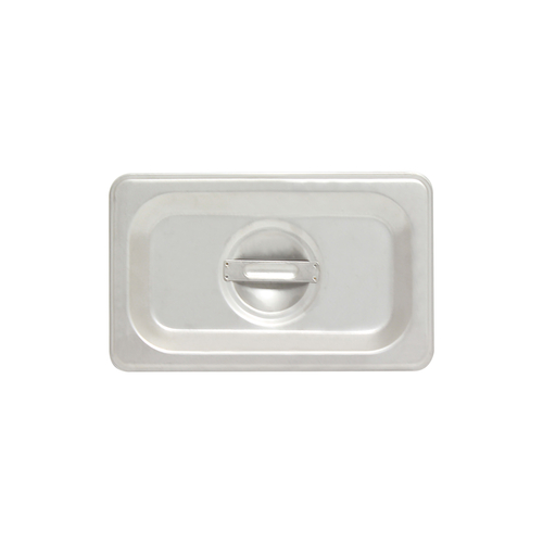 Steam Table Pan Cover, 1/9 size, solid with handle