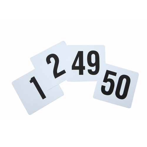 Table Numbers Set, each set includes numbers: 1-50