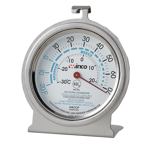 Refrigerator/Freezer Thermometer, temperature range -20° to 70° F