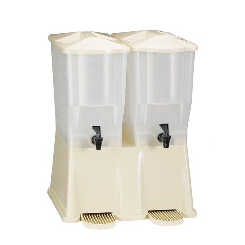 Slimline Twin Beverage Dispenser, White