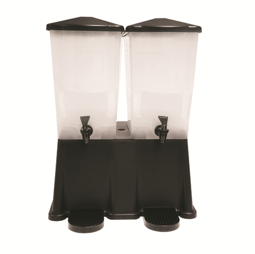 Slimline Twin Beverage Dispenser, Black