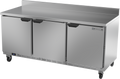 Beverage-Air Worktop Refrigerator, three-section