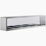 ATOSA MROS-5ST Overshelf/Sneezeguard, for (5) well steam table