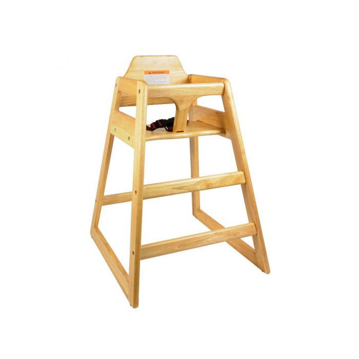 20" x 22-5/6" x 29-1/2" Natural Wood Finished Children High Chair